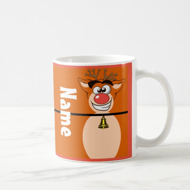 Jote Reindeer Noël Fête Café Thé Mug (Droite)