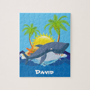 Jote requin ajouter nom puzzle puzzle