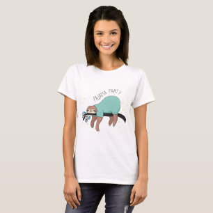Jote Sloth Pajama Party T-shirt femme