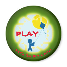 Joue ! Allons voler un cerf-volant ! Magnet