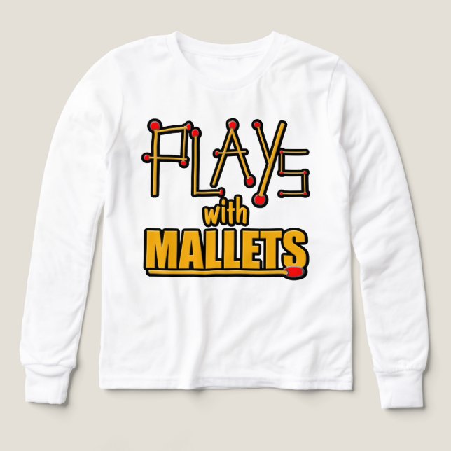 Joue avec des maillets (Motif recto)