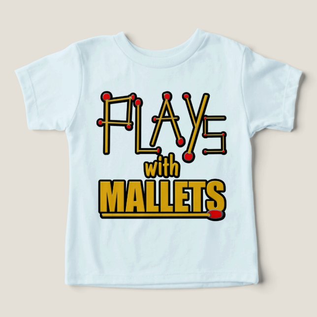 Joue avec des maillets (Design Recto)