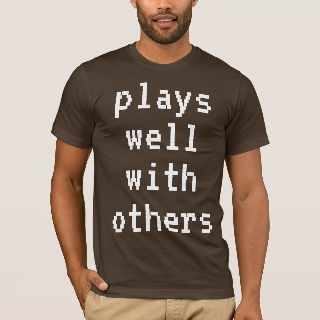 Joue bien avec d'autres amusants T-shirt homme (Devant)