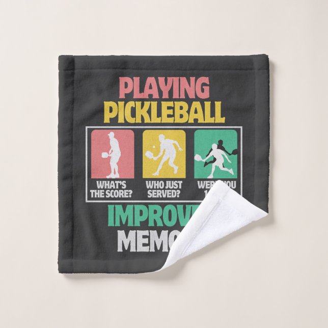 Jouer au Pickleball améliore la mémoire (Gant de toilette)