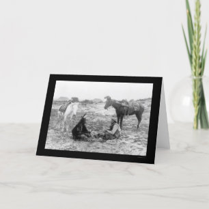 Jouer aux cartes Cowboy et Indien 1915
