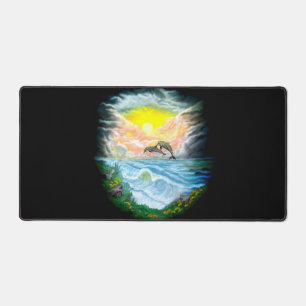 Jouer aux dauphins sous le soleil