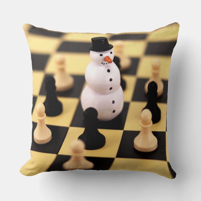 Jouer aux échecs oreillers à Noël (Recto)