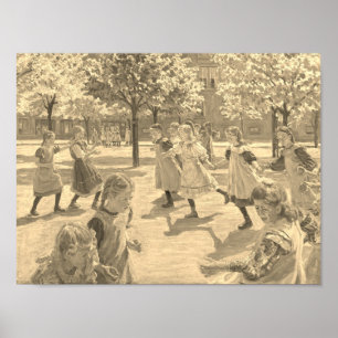 JOUER AUX ENFANTS PAR PETER HANSEN POSTER