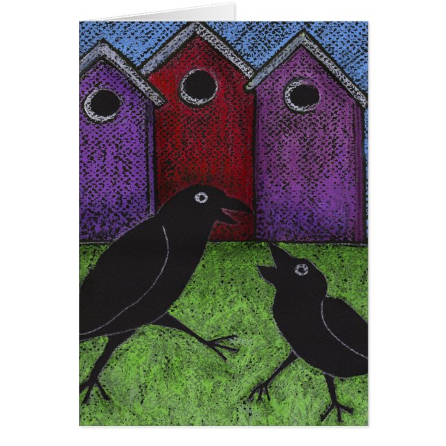 Jouer aux oiseaux noirs (Devant)