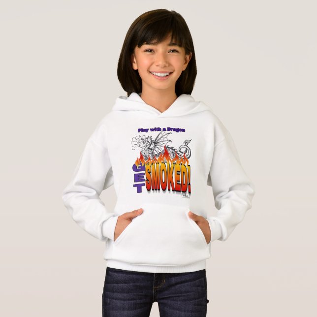 Jouer Avec Un Dragon Se Faire Fumer Sweat - shirt  (Devant entier)