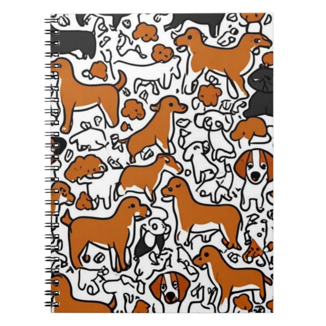 Jouer Carnet de chiens de caricature (Devant)