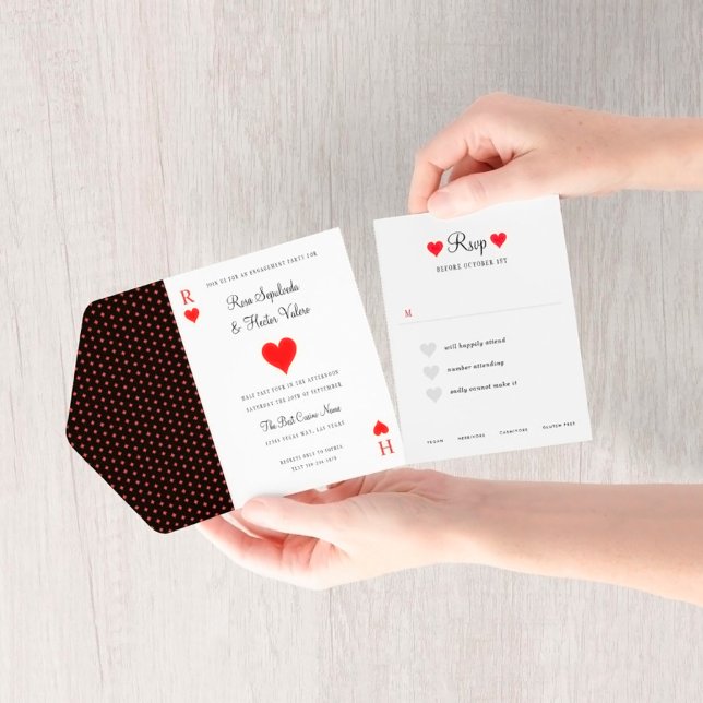 Jouer Cartes Coeurs Las Vegas Mariage All in One (Créateur téléchargé)