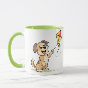 Jouer Chien avec Mug de cerf-volant - Don amusant