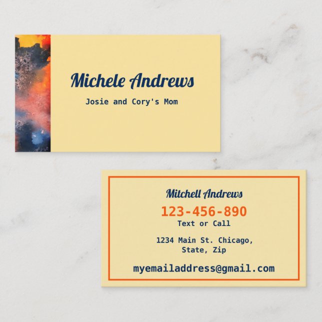 Jouer Date Maman Cartes Cartes Couleur Texte (Devant / Derrière)