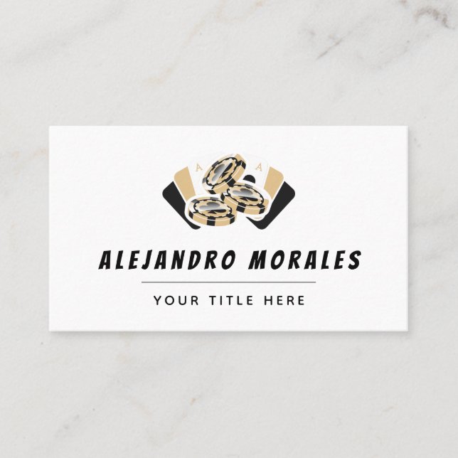 Jouer des cartes Ace of Clubs Chips Casino Cool à  (Devant)