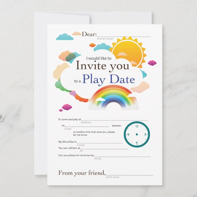 Jouer des nuages de date Thèmes (Devant)