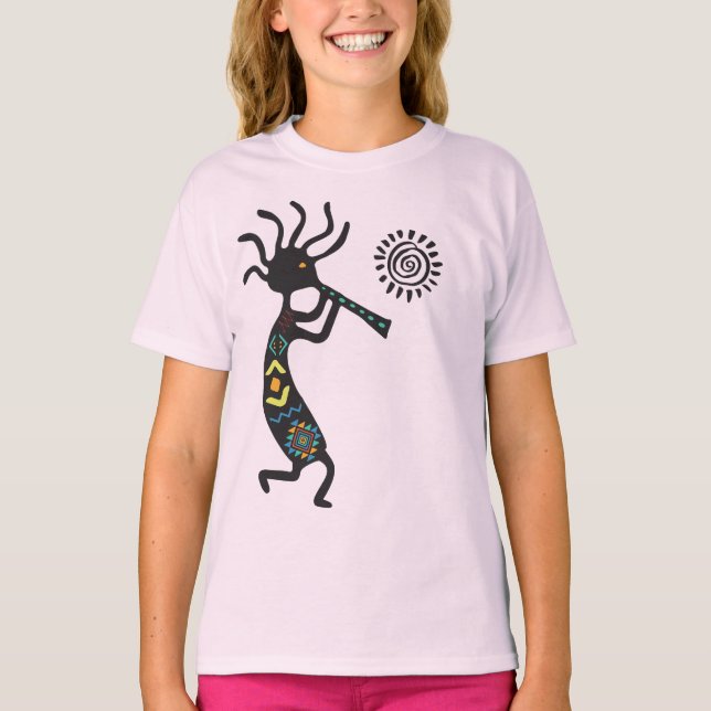Jouer Flute au T-shirt Sun Kokopelli (Devant)