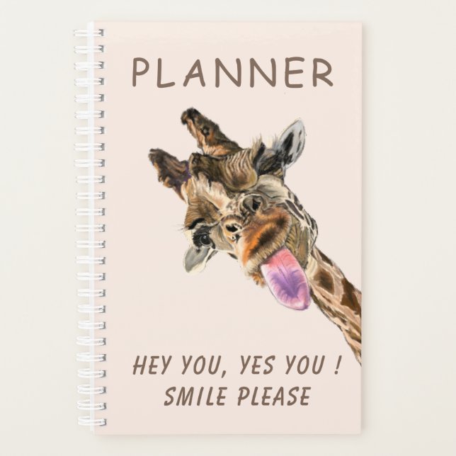 Jouer Giraffe Tongue Out Planner - Smile (Devant)