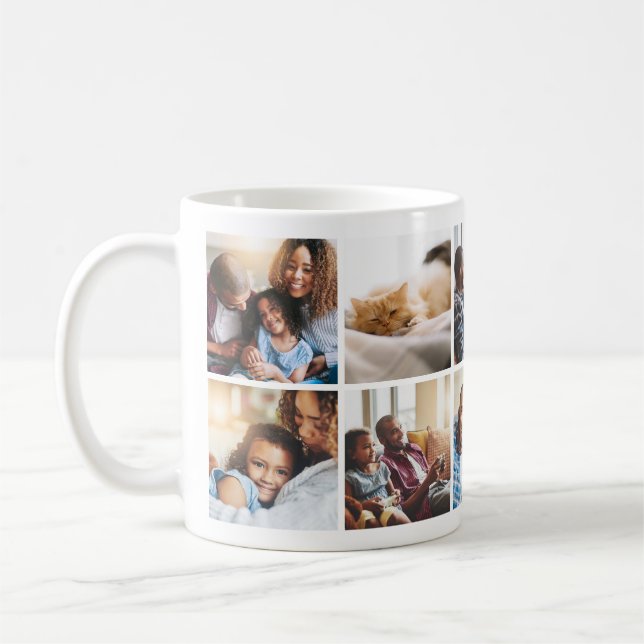 Jouer Happy Family Photo Collage Mug (Gauche)