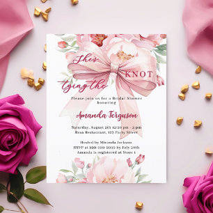 Jouer noeud rose arc Poudre nuptiale invitation