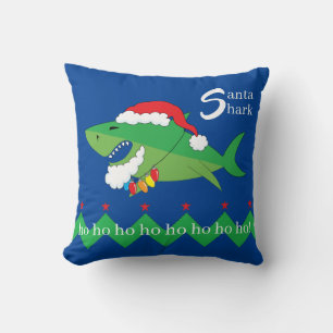 Jouer oreiller Père Noël requin Noël