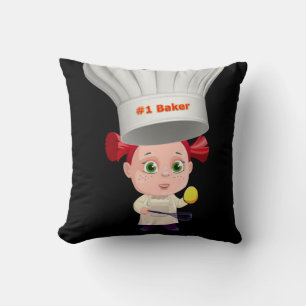 Jouer Oreillers Chef Oeufs Petit-Déjeuner Noir