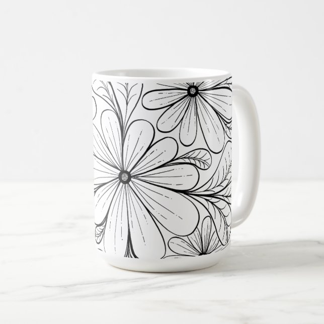 Jouer Pétales Mug (Devant droit)