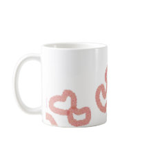 "JOUER PETITS COEURS" Mug classique, 11 oz Café