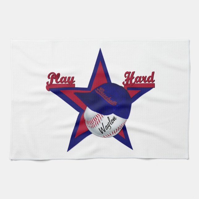 Jouer Softball dur et serviette de cuisine Casquet (Horizontal)