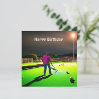 Jouer Twilight Lawn Bowls, Carte d'anniversaire pl