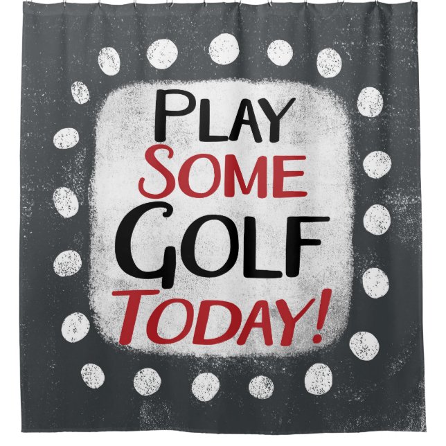 Jouer Un Golf Aujourd'Hui Douche Rideau (Devant)