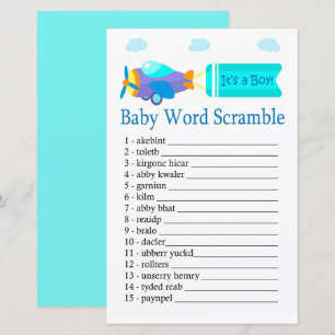 Jouet Aéronef Baby jeu de mots scramble