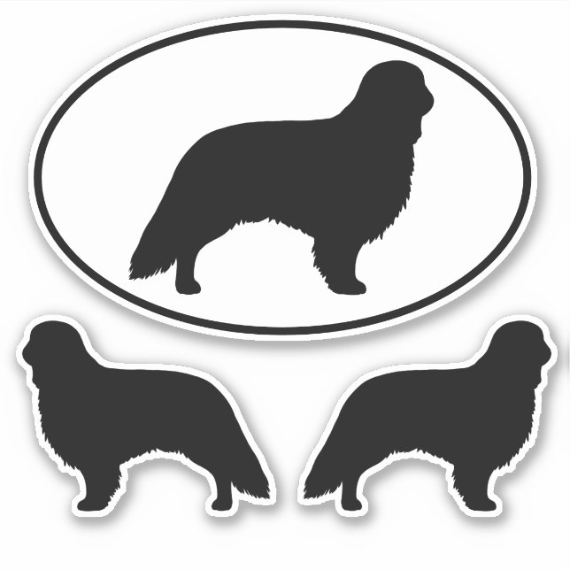 Jouet anglais Spaniel Chien Silhouettes Sticker Se (Devant)