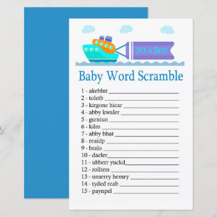 Jouet Bateau Baby jeu de mots scramble