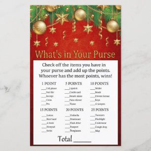 jouet de Noël en or Qu'est-ce que votre jeu de sac