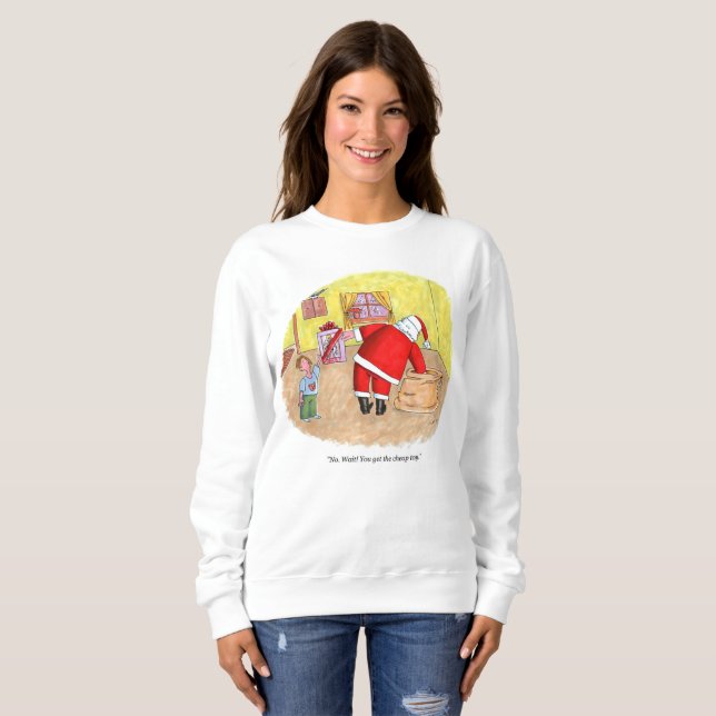Jouet pas cher femme sweatshirt blanc (Devant entier)