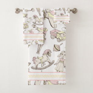 Jouet vintage Motif rose/jaune ID783
