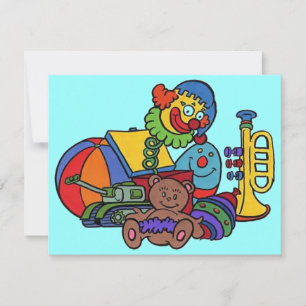 JOUETS ANNIVERSAIRE INVITATION JACK-IN-THE-BOX