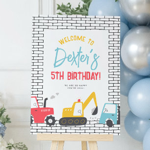 Jouets de construction Affiche de bienvenue de fêt
