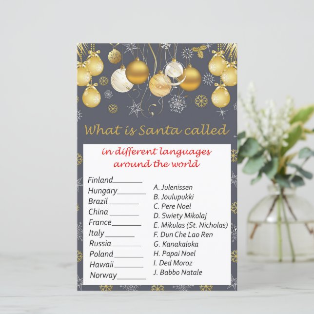 Jouets de Noël d'or Noël partout dans le monde (Debout devant)