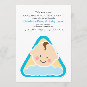 Jouets doux bébé garçon douche Invitation