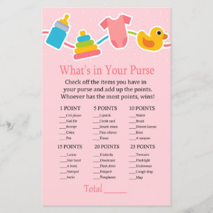 Jouets pour bébés roses Qu'y a-t-il dans votre sac