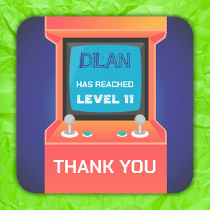 Joueur d'arcade orange merci Sticker