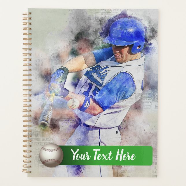 Joueur de baseball avec Blue Uniform (Devant)