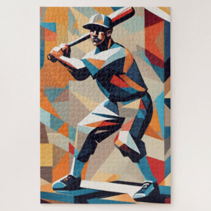 Joueur de baseball Cubist Puzzle