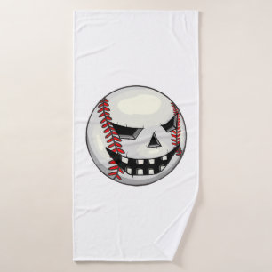 Joueur de baseball Halloween Jack-o'-lantern