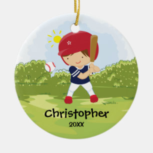 Joueur de baseball mignon Ornement de Noël