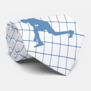 Joueur de basket-ball sur cravate de contrôle bleu