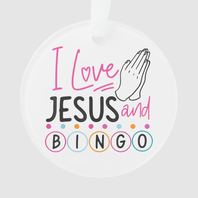 Joueur de Bingo Jésus Foi Chrétien J'aime Jésus Un (devant)