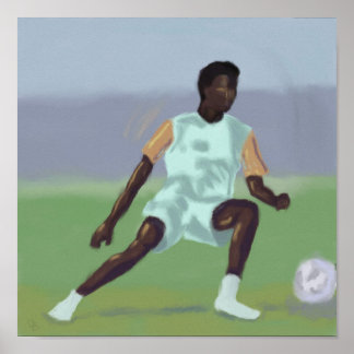 Joueur de football, affiche